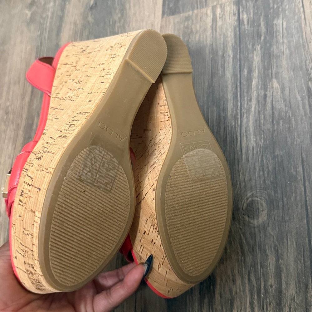 NIB: Aldo Coral Wedge Sandals - Picture 6 of 8